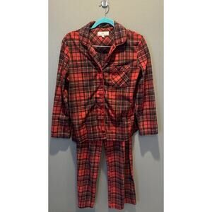 Karen Neuburger 2 Piece Pajama Set Red Plaid Women’s Size M